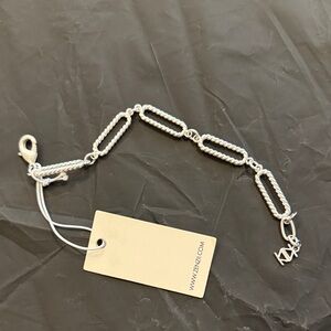 Zenzii Twisted Silver Chain Bracelet